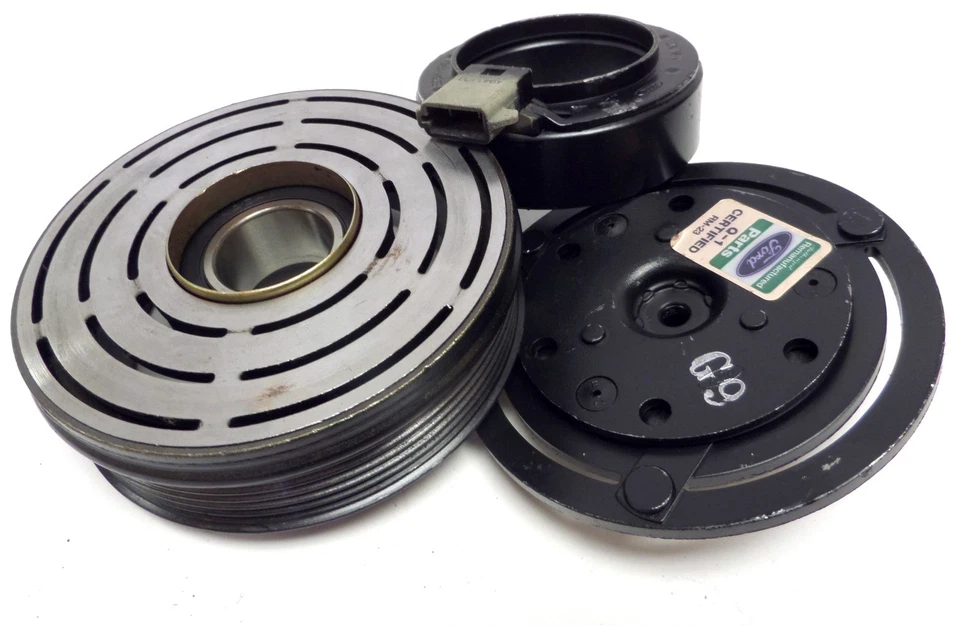 AC Clutch and Coil Compressor Assy Ford Bronco F150 F250 F350 4.9L 5.0L 5.8L - Image 4 of 4