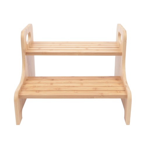 High Beds Bed Steps For Adults Two Step Stool Stair Ladder Wood Kitchen Home NEW - Picture 3 of 12
