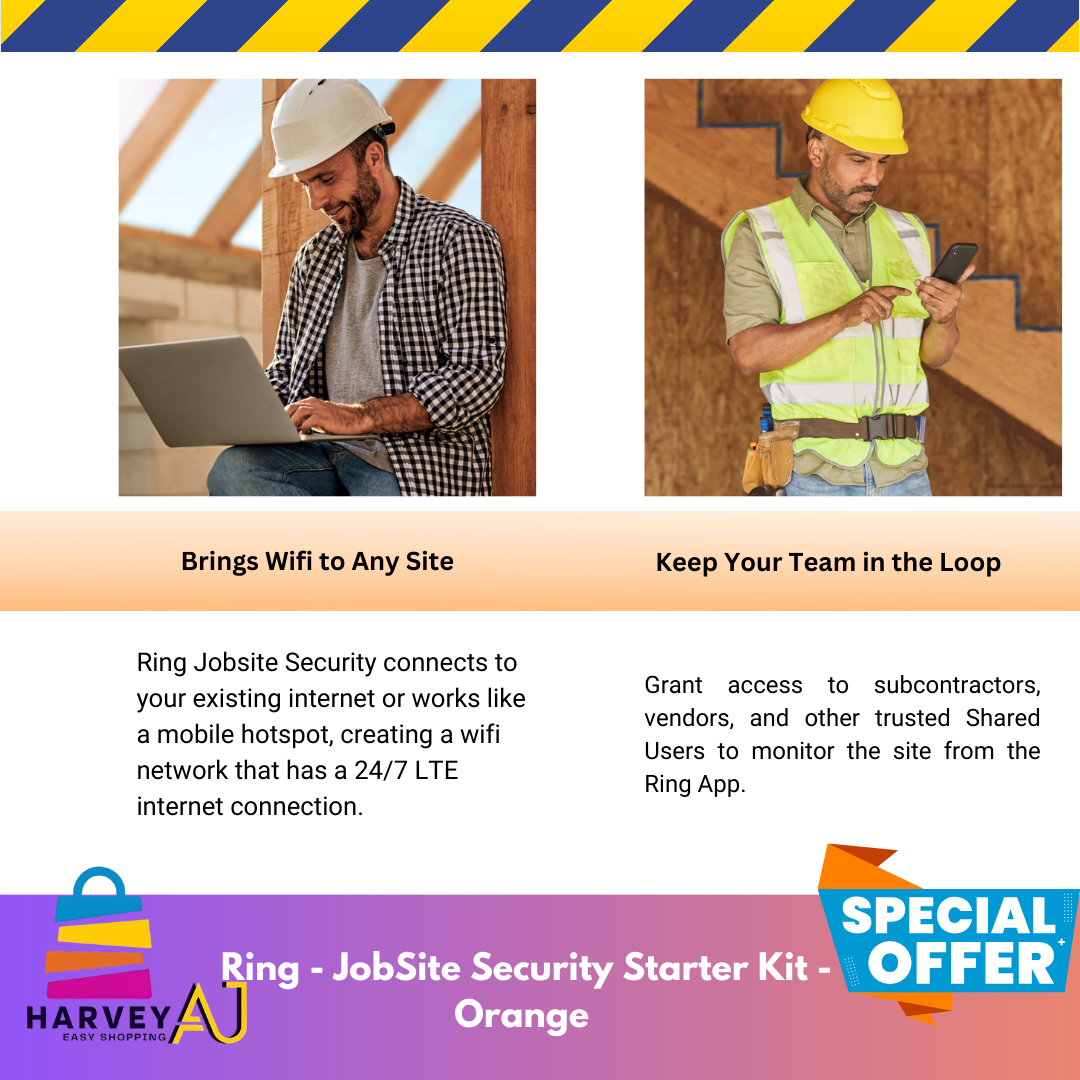Ring Jobsite Security Starter Kit 5 Piece System LTE Enabled Base Station New eBay