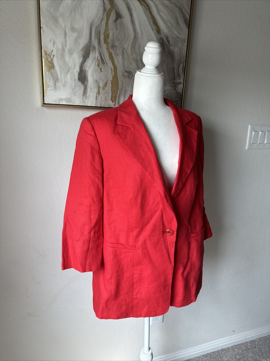 Marina Rinaldi Linen Blazer 23 | eBay