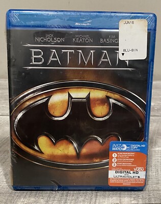 Batman (Blu-ray, 1989) NEW SEALED Keaton, Nickelson