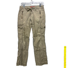 Vintage Y2K Gorpcore Low Rise Indie Grunge Cargo Roll Up Capri Pants / Size 0