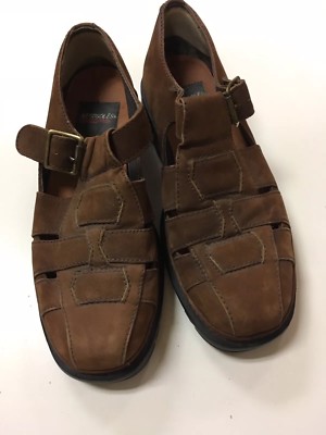 MEN'S AEROSOLES Suede Leather Upper SANDALS SHOES Made in Brazil Size  C