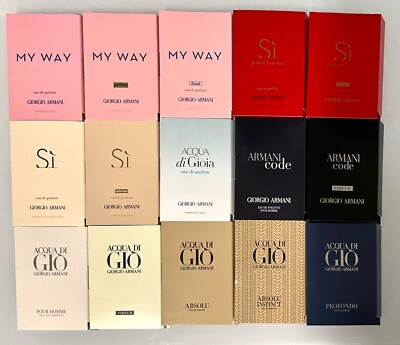 GIORGIO ARMANI Perfume Samples -  - Pick your Scent- Combine shipping