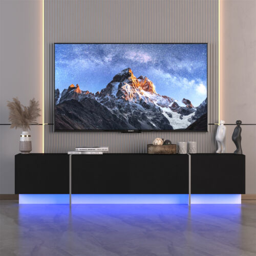LED TV Stand Entertainment Center TV Media Console Table for TVs up to 75in