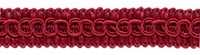 DÉCopro Braid Trim 0050SG Cherry Red Polyester, 14 Yards