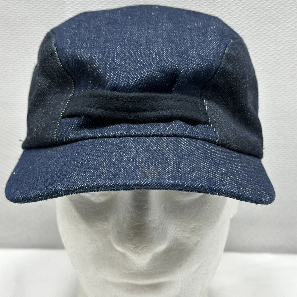 Filson X Levi's Vintage 2010 Denim Trapper Gorra Sombrero Orejeras M/L EE. UU. RARO Foto 2 de 4