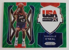 Shaquille O'Neal 2021-22 Panini Prizm USA Basketball Green Wave Prizm #10 SP