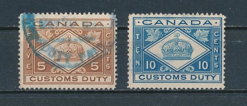 Canada    FDC3-4 Used, Customs Duty, 1912