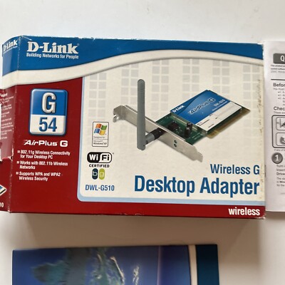 D-Link Wireless AirPlus G 54 Desktop Adapter DWL-G510 | EBay
