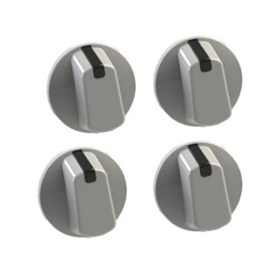 Universal Herde Bellierung 48 mm weiß Herd Steuerknopf 4er Pack
