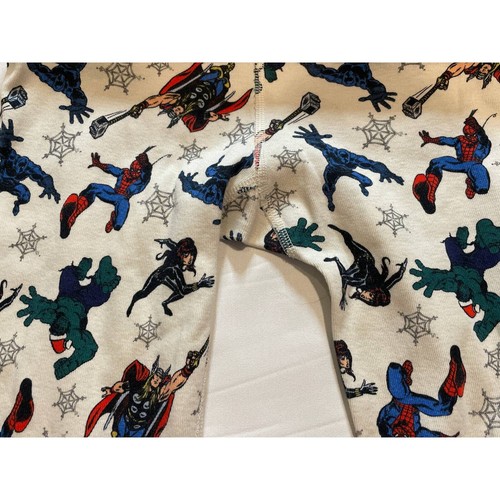 Hanna Andersson Marvel Holiday Christmas PJ Pants KIDS 10 Hulk Thor Spiderman - Picture 6 of 6