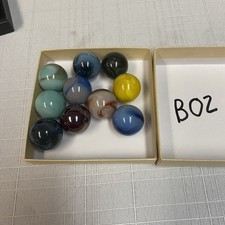 Vintage Marbles Lot Assortment Large Shooter Marbles B02 Uranium UG