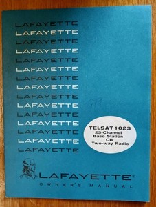 Lafayette Telsat 1023 Owner's Manual Plus Functional Diagram
