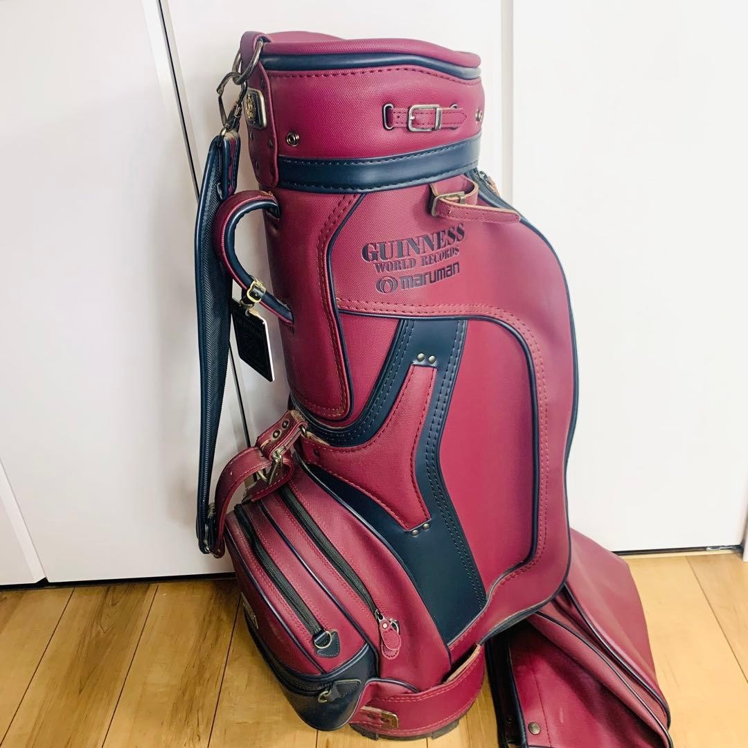 maruman × Guinness collaboration retro red cart bag golf bag rare