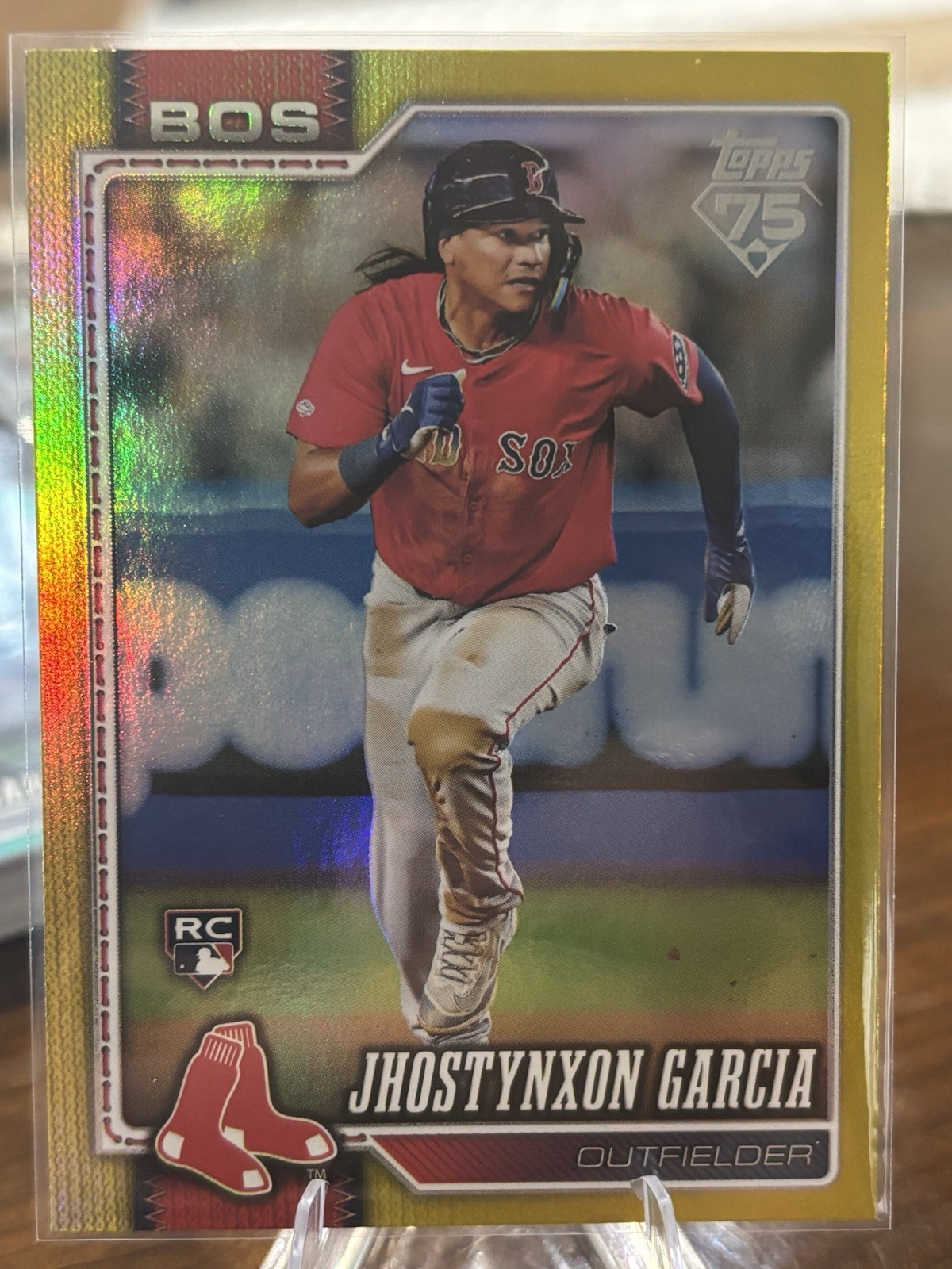 Jhostynxon Garcia 2026 Topps Series 1 RC #316 Yellow Holo Foil /399 Rookie