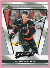 2025-26 NHL UPPER DECK MVP SILVER SCRIPT CARD - [SENATORS] - 125 Brady TKACHUK