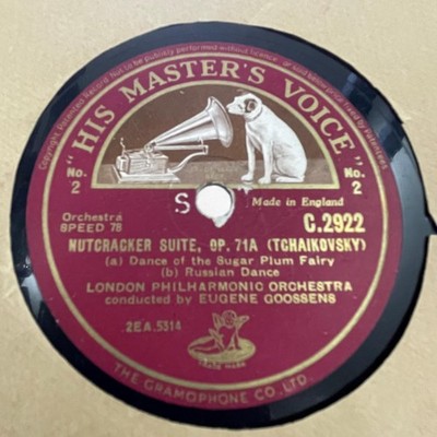Nutcracker Suite OP 71A No 1 No 2 Tchaikovsky 12'' Gramophone Record