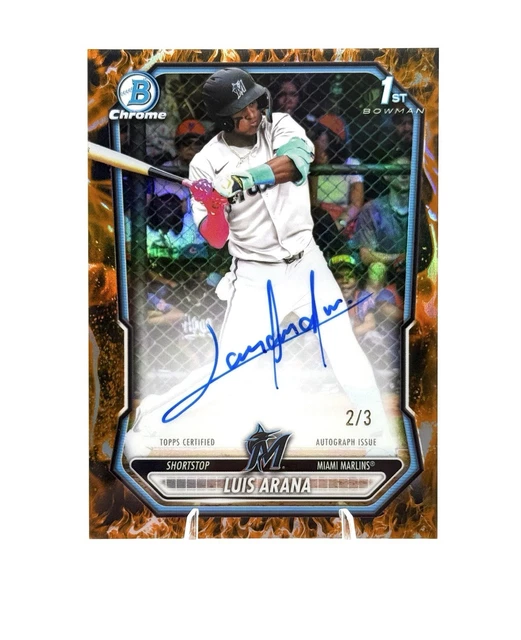 2026 Bowman Baseball Auto Fire Fractor /3 SSP Luis Arana Case Hit Bowman 1st