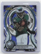 2015 Finest #ARDC-NA Nelson Agholor Atomic Refractor Rookie Die Cuts Blue /299