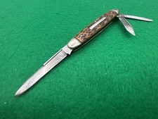 1856-1931 NEW YORK KNIFE CO. WALDEN N.Y. HAMMER BRAND BONE 3 BLD VINTAGE KNIFE