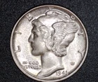 1943 P Mercury Dime 10c US Mint Silver  BU/ MS Uncirculated 1943-P