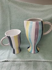 Rara brocca e tazza vintage metà anni 50 San Polo Studios 0/28 Veneto Italia...