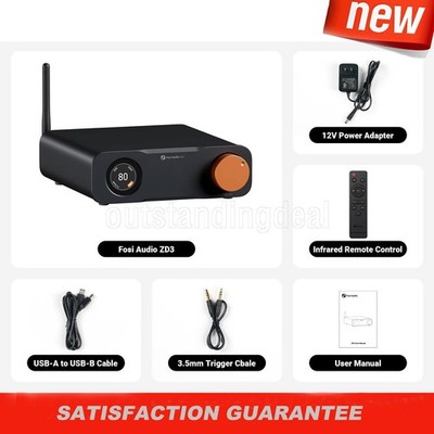 Fosi Audio ZD3 Balanced Audio Decoder HiFi Bluetooth DAC + 12V Adapter os67