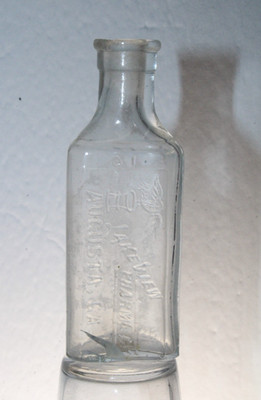 AUGUSTA GA MEDICINE BOTTLE LAKE VIEW PHARMACY  3 3/4'''' SCARCE