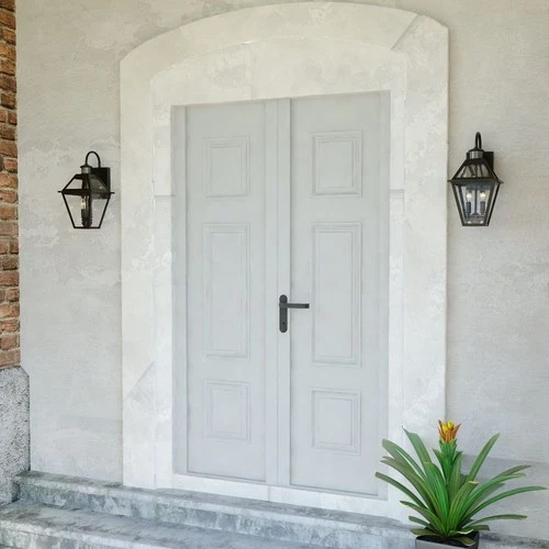 Nottingham 2-Light Outdoor Motion Sensor in Transitional and Empire Style 17.25 - Picture 6 of 11