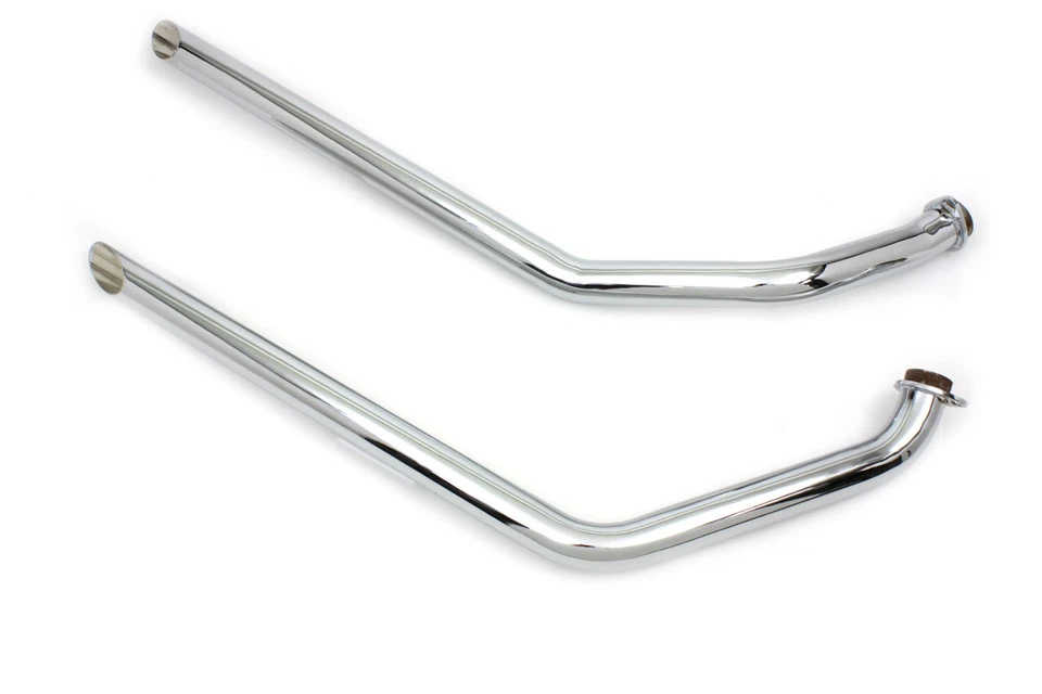 Conjunto de tubos de escape MCM corte de barra cromado serve para Harley Davidson - Imagem 3 de 4