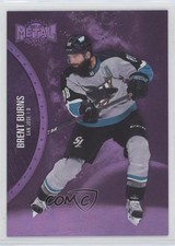 2021-22 Skybox Metal Universe Alternate Jersey Purple Spectrum Brent Burns 1hm0