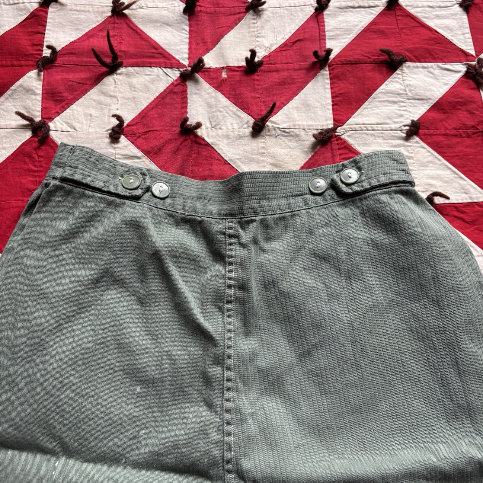 Vintage 1950s 60s Green Shorts Women’s Athletic As Is Rockabilly