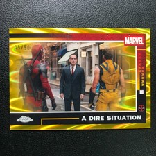 2025 Topps Chrome Marvel Deadpool A Dire Situation Gold Raywave /50