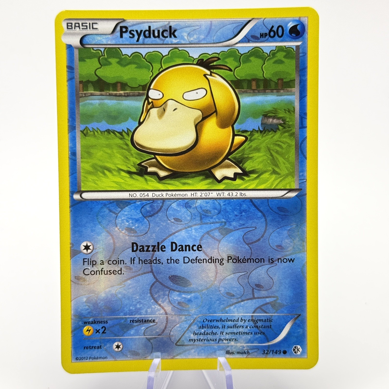 Psyduck 32/149 Black White Reverse Holo BW Boundaries Crossed ~ Near Mint