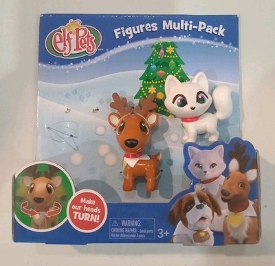 New -Elf Pets Elf on the Shelf 2pc Figures Multi Pack Cat Reindeer Toy 
