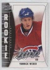 2009-10 Upper Deck MVP Rookie Yannick Weber #307 0m8e
