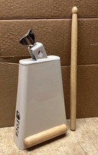 Toca Percussion Timber Tone Cowbell - White With Wooden Stick NWOT