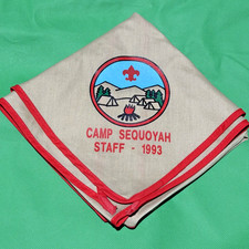 Camp Sequoyah Staff Neckerchief, 1993, Birmingham Area Council, Boy Scouts