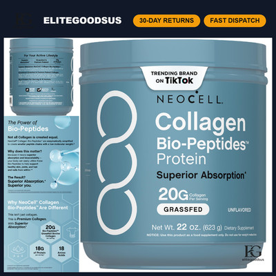 Collagen Peptides Powder 22oz | Supports Hair, Skin & Nails | Anti-Aging Formula