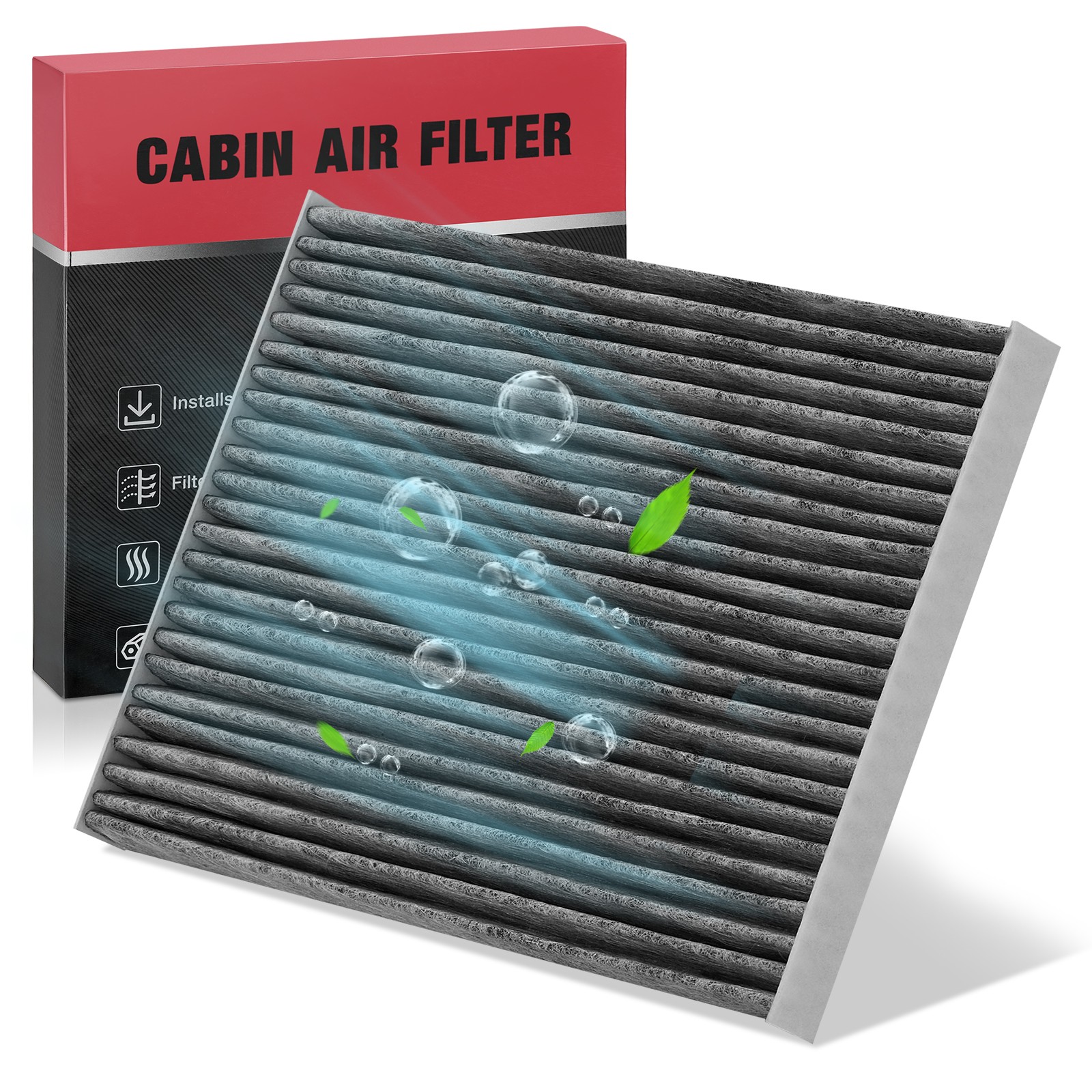 Cabin Air Filter Activated Carbon For Nissan Sentra Rogue Rogue Select 2007-2015
