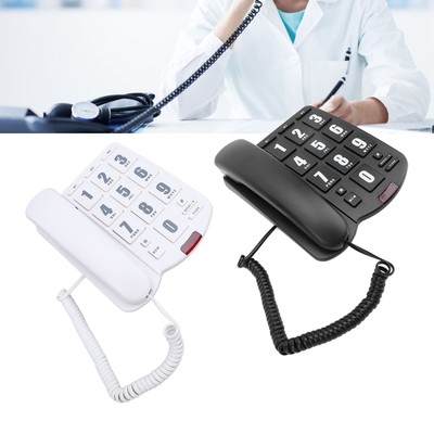 Corded Home Phone Big Button Speakerphone Quick Dial Volume Adjustable Wall M CB