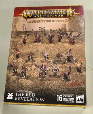 Warhammer Age Of Sigmar Regiments Of Renown Blades Of Khorne The Red Revelation