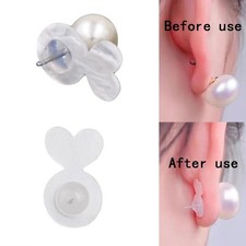 20Pcs Earring Lifter Backs Replacements Rubber Earring Backs for Droopy Ears