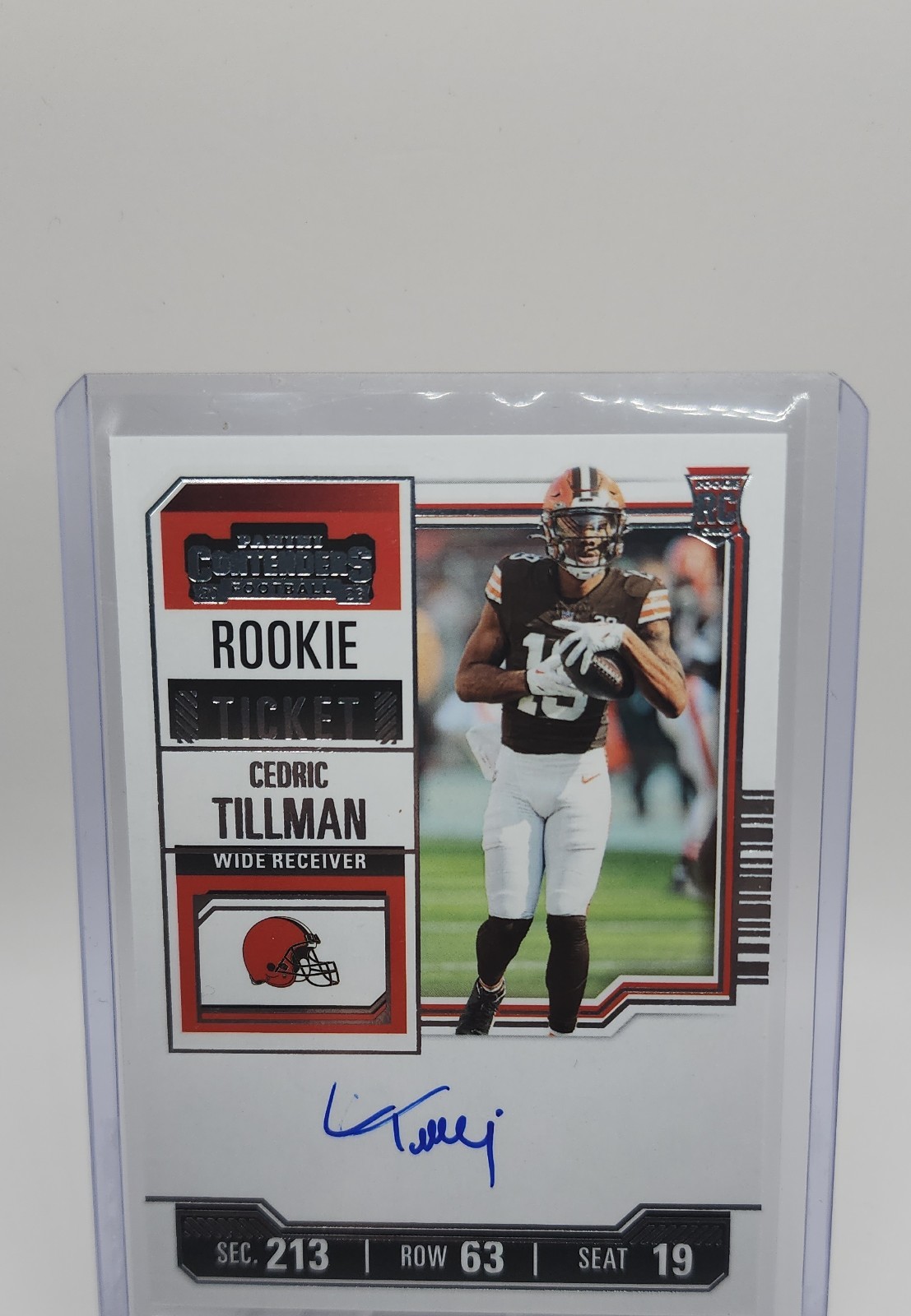 Cedric Tillman Panini Contenders #104 Variation-Autograph