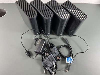 4x Western Digital WD Elements Desktop, schwarz, 4TB, USB