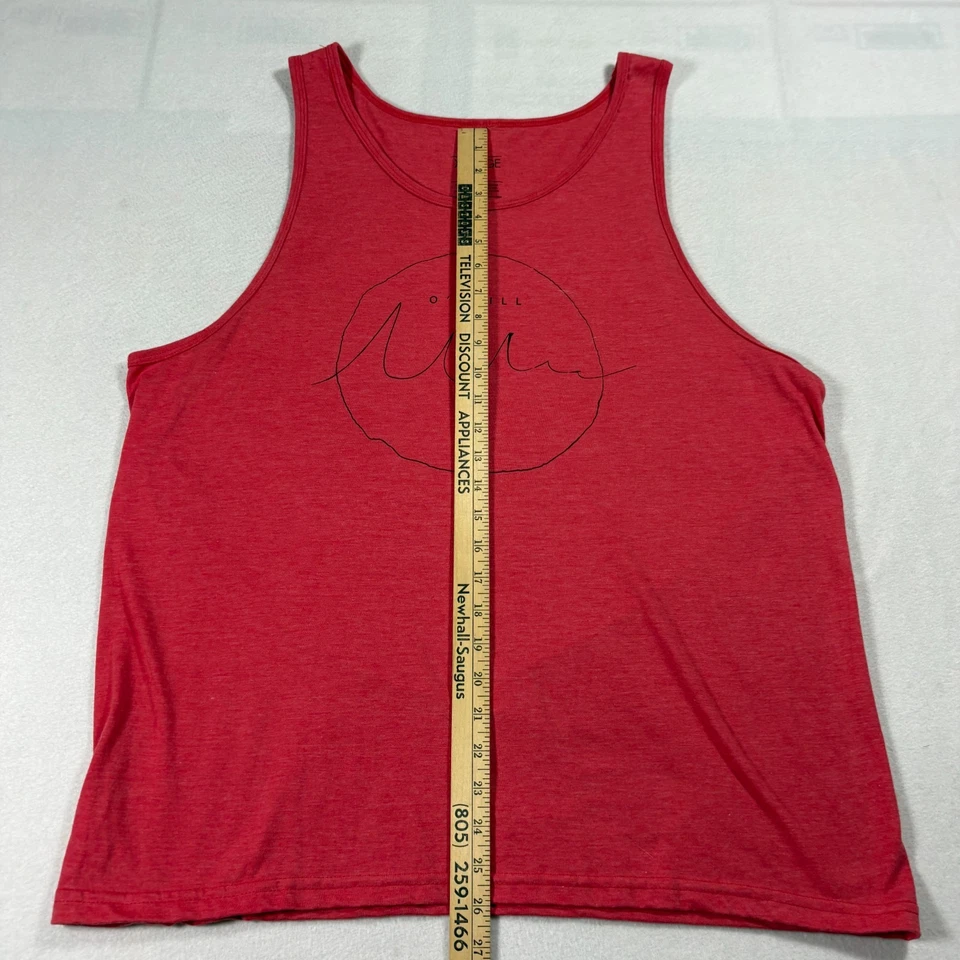 Camiseta sin mangas O’Neill para hombre XL roja gráfica surf onda círculo logotipo ropa de playa camiseta Foto 4 de 4