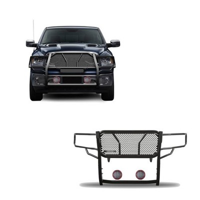 Black Horse Rugged HD Grille Guard Kit Modular  BK fit 19-24 Ram 1500 Classic
