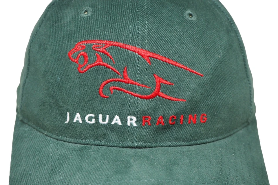 Gorra de Colección JAGUAR Racing Team Años 90 Logo Grande Verde Estilo Carrera Sombrero Foto 2 de 4