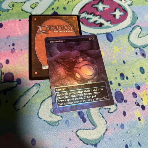 Timetwister  Full Art Foil Play Test Mtg Card Cosmic Horror 